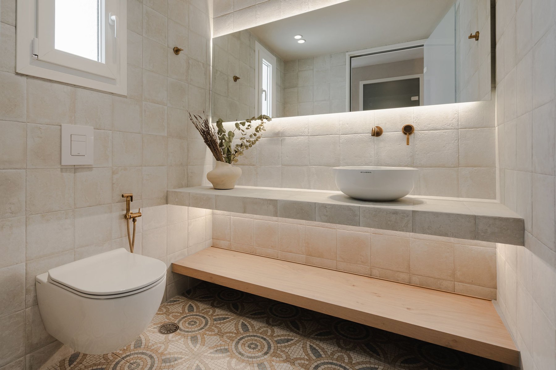 Modern bathroom supplied for a Naxos property project