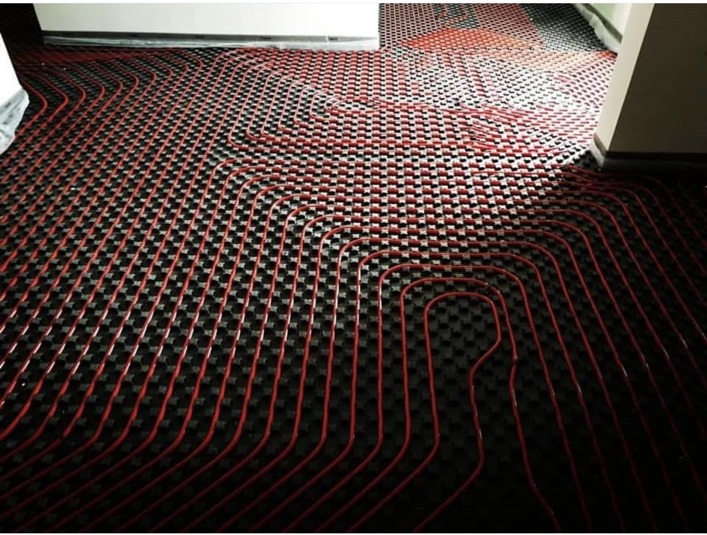 Underfloor heating installation